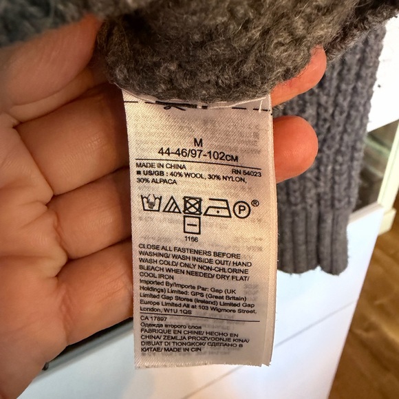 Banana Republic Heritage Collection Alpaca Wool Zip Cardigan - Picture 6 of 6